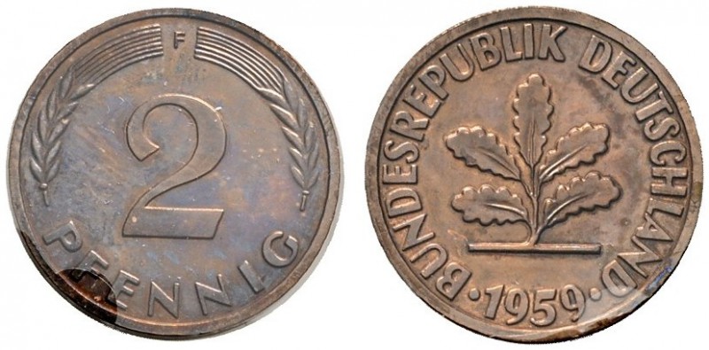 Deutsche Münzen und Medaillen ab 1871 
 Bundesrepublik Deutschland 
 2 Pfennig...