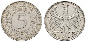 Deutsche Münzen und Medaillen ab 1871 
 Bundesrepublik Deutschland 
 5 Deutsche Mark 1958 J. Kursmünze. J. 387.
 sehr schön