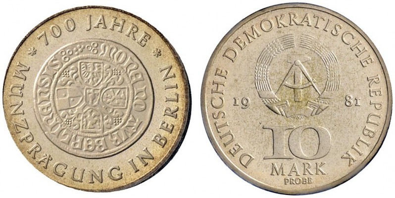 Deutsche Münzen und Medaillen ab 1871 
 Deutsche Demokratische Republik 
 10 M...