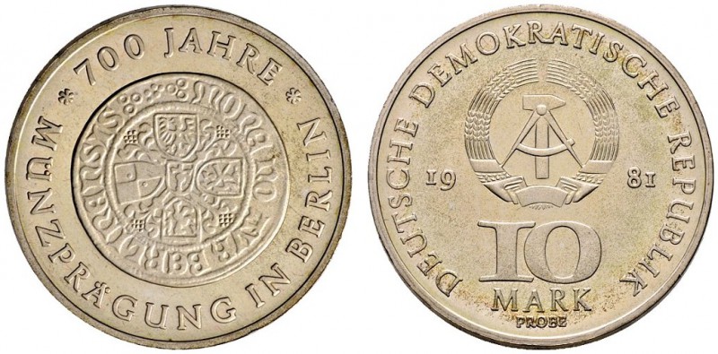 Deutsche Münzen und Medaillen ab 1871 
 Deutsche Demokratische Republik 
 10 M...