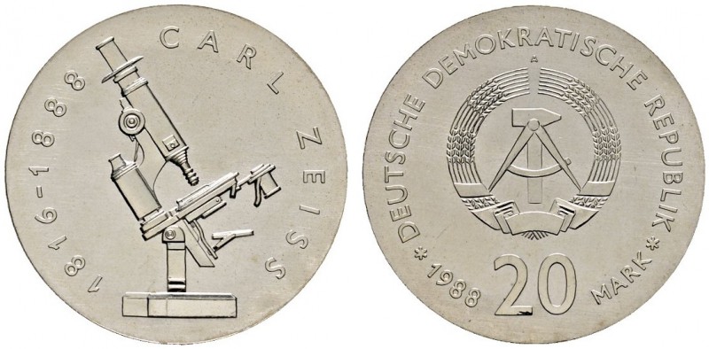 Deutsche Münzen und Medaillen ab 1871 
 Deutsche Demokratische Republik 
 20 M...