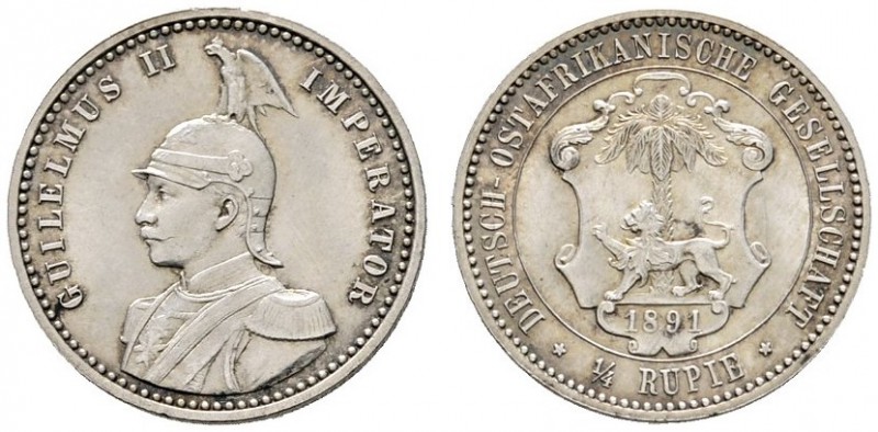 Deutsche Münzen und Medaillen ab 1871 
 Nebengebiete 
 Deutsch-Ostafrika 
 1/...