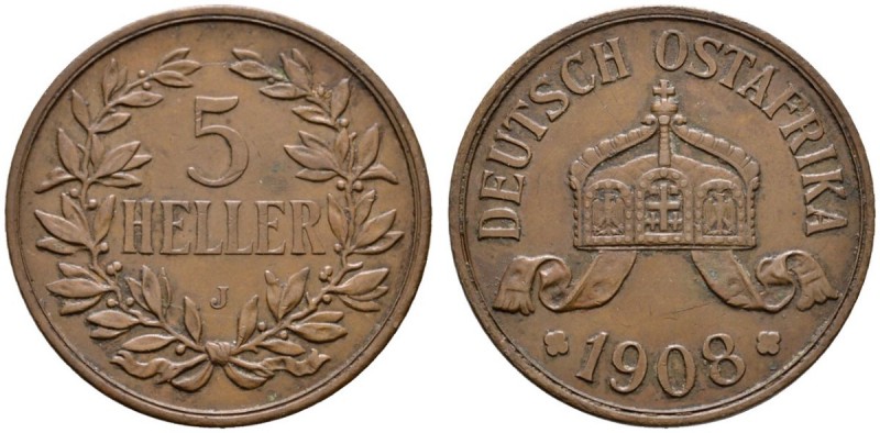 Deutsche Münzen und Medaillen ab 1871 
 Nebengebiete 
 Deutsch-Ostafrika 
 Cu...