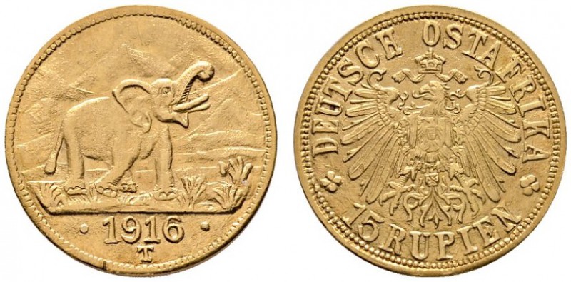 Deutsche Münzen und Medaillen ab 1871 
 Nebengebiete 
 Deutsch-Ostafrika 
 15...