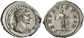 (216 d.C.). Caracalla. Antoniniano. (Spink 6784 var) (S. 608a) (RIC. 311C). 5,44 g. EBC-.