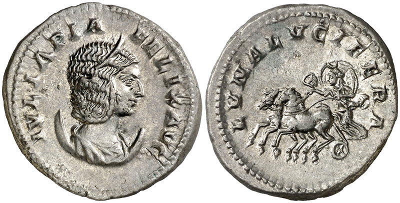 (215 d.C.). Julia Domna. Antoniniano. (Spink 7096) (S. 106) (RIC. 379a). 5,77 g....