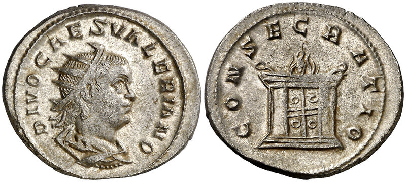 (258 d.C.). Valeriano II. Antoniniano. (Spink 10608, mismo ejemplar) (S. 13) (RI...