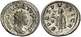 (260-261 d.C.). Quieto. Antoniniano. (Spink 10831) (S. 14a) (RIC. 11). 3,52 g. Escasa. EBC-.