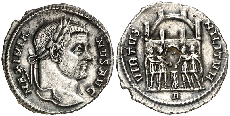 (294-295 d.C.). Maximiano Hércules. Roma. Argenteo. (Spink 13098, ver nota) (S. ...