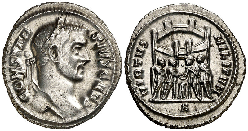 (295-297 d.C.). Constancio I, Cloro. Roma. Argenteo. (Spink 13959) (S. 314b) (RI...