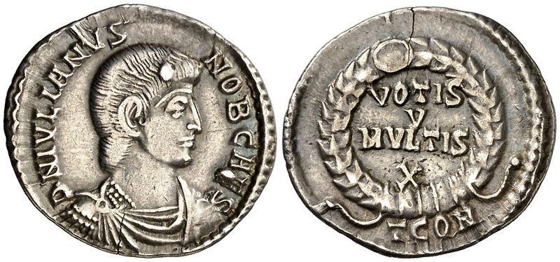 (357-360 d.C.). Juliano II. Arelate. Siliqua. (Spink 19046) (S. 154b) (RIC. 263)...