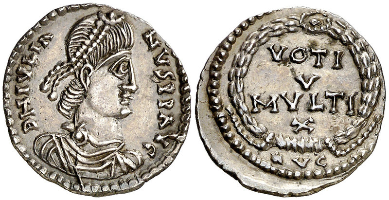 Juliano II. Lugdunum. Siliqua. 2,17 g. Imitación bárbara. Atractiva. Ex Colecció...