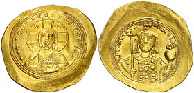 Constantino IX (1042-1055). Constantinopla. Histamenon nomisma. (Ratto 1971, de Constantino VIII) (S. 1830) 4,39 g. MBC+.