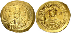 Constantino IX (1042-1055). Constantinopla. Histamenon nomisma. (Ratto falta) (S. 1831). 4,37 g. Escasa. MBC+.