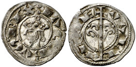Jaume I (1213-1276). València. Diner. (Cru.V.S. 316) (Cru.C.G. 2129). 0,81 g. Segunda emisión. Atractiva. Escasa así. EBC-.