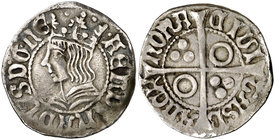 Ferran II (1479-1516). Barcelona. Croat. (Cru.V.S. 1139.2) (Cru.C.G. 3068c). 3,16 g. MBC+.