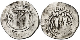 s/d. Juana y Carlos. México. O. 1/2 real. (Cal. 186). 1,43 g. Rara. BC.