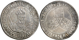 s/d (1546). Carlos I. Deventer, Campen y Zwolle. 1 ecu. (Dav. 8530). 28,86 g. Buen ejemplar. Rara. MBC+.