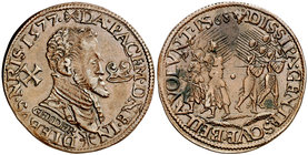 1577. Felipe II. Nimega. Jetón. (D. 2713). 5,45 g. EBC-.