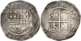 s/d. Felipe II. México. O. 4 reales. (Cal. 336). 13,50 g. MBC-.