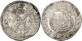 1569. Felipe II. Dordrecht. 1 escudo borgoña. (Vti. 1320) (Vanhoudt 290.DO). 29,26 g. Ex Künker 12/03/2009, nº 5396. MBC.