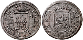 1604. Felipe III. Segovia. 8 maravedís. (Cal. 760). 5,48 g. Bella. Escasa así. EBC-.