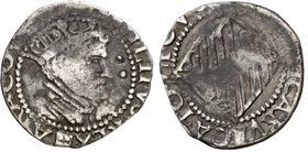 s/d. Felipe III. Mallorca. 2 rals. (Cal. 863, mismo ejemplar como Felipe IV) (Cru.C.G. 4353 var. de busto). 4,52 g. Ex Colección Ramon Llull 26/11/201...