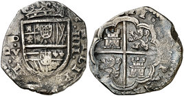 (1)621. Felipe III. MD (Madrid). V. 4 reales. (Cal. 216). 13 g. Muy rara. MBC/MBC+.