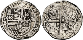 s/d. Felipe III. Potosí. B. 8 reales. (Cal. 121). 26,81 g. MBC.