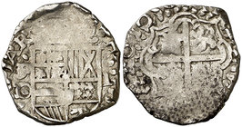 1650. Felipe IV. Potosí. . 1 real. (Cal. 1046). 4,32 g. Muy escasa. BC+.