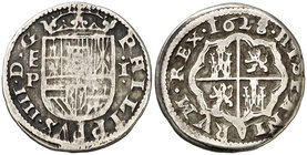 1628. Felipe IV. Segovia. P. 1 real. (Cal. 1081). 2,98 g. MBC-/MBC.