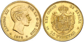 1878*1961. Estado Español. DEM. 10 pesetas. (Cal. 9). 3,20 g. Acuñación de 496 ejemplares. Rara. S/C-.