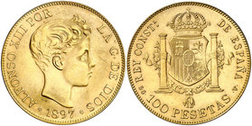 1897*1962. Estado Español. SGV. 100 pesetas. (Cal. 2). 32.20 g. S/C-.
