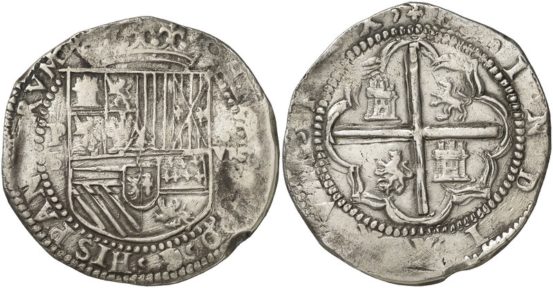 s/d (1578-1586). Felipe II. Potosí. B. 8 reales. (Cal. 139, como Lima) (Paoletti...