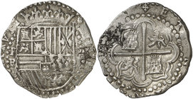s/d (1589-1591). Felipe II. Potosí. RL (Baltasar Ramos Leceta). 8 reales. (Cal. 159) (Paoletti 97). 27,15 g. Ex Áureo 06/03/2001, nº 1469. Ex Colecció...