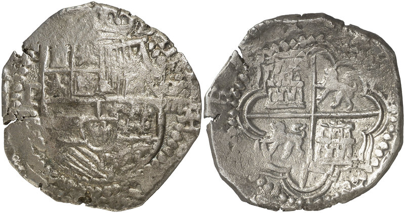 s/d (1603-1612). Felipe III. Potosí. R. 8 reales. (Cal. 126) (Paoletti 119 sim)....