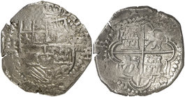 s/d (1603-1612). Felipe III. Potosí. R. 8 reales. (Cal. 126) (Paoletti 119 sim). 26,39 g. MBC-.
