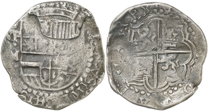 s/d (1616-1617). Felipe III. Potosí. M. 8 reales. (Cal. 123) (Paoletti 141 sim)....