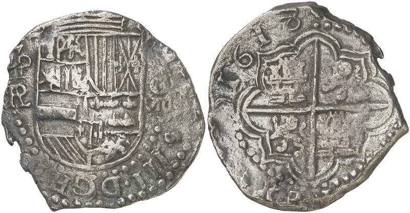 1618. Felipe III. Potosí. PAL (Pedro Martín de Palencia) (1er período). 8 reales...
