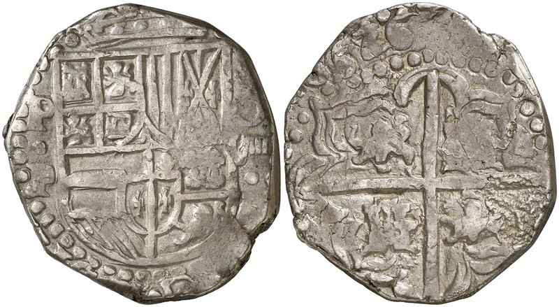 1626. Felipe IV. Potosí. P. 8 reales. (Cal. 465) (Paoletti 170). 23,21 g. Rara. ...