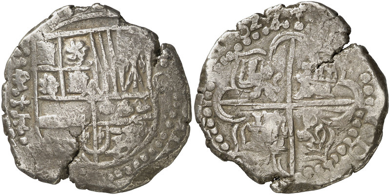 1627. Felipe IV. Potosí. T (Juan Ximénez de Tapia) 2º período. 8 reales. (Cal. 4...