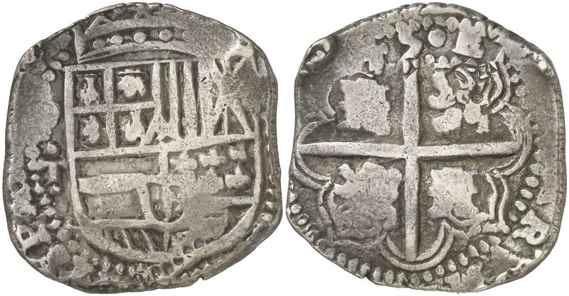 1645. Felipe IV. Potosí. T. 8 reales. (Cal. 492) (Paoletti 224 a 226). 24,80 g. ...