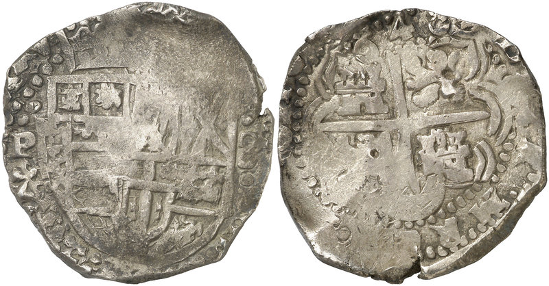 1648. Felipe IV. Potosí. Z (Pedro Zambrano). 8 reales. (Cal. 501) (Paoletti 235)...