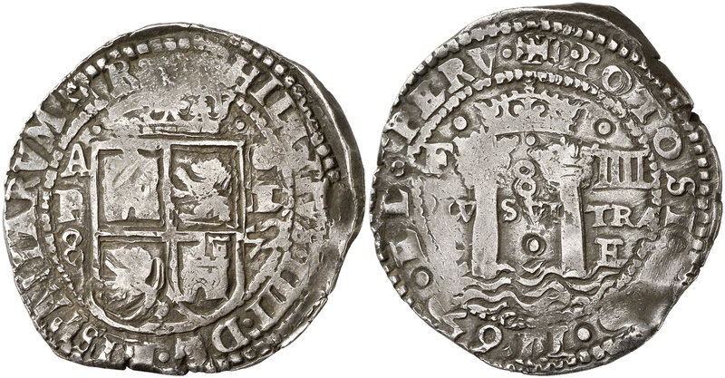 1652. Felipe IV. Potosí. E. 8 reales. (Cal. 405, mismo ejemplar) (Lázaro 119) (P...
