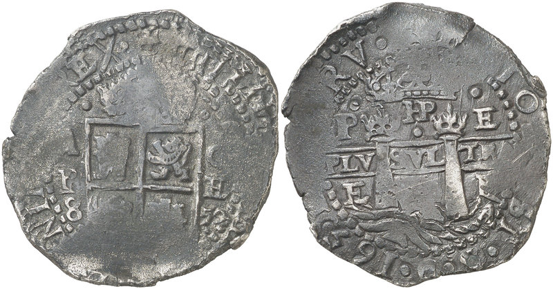 1652. Felipe IV. Potosí. E. 8 reales. (Falta en Calicó y Paoletti) (Mastalir tip...