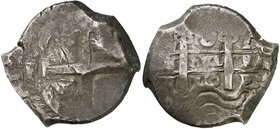 1710. Felipe V. Potosí. Y. 8 reales. (Cal. 870) (Paoletti 351). 27,30 g. BC/MBC-.