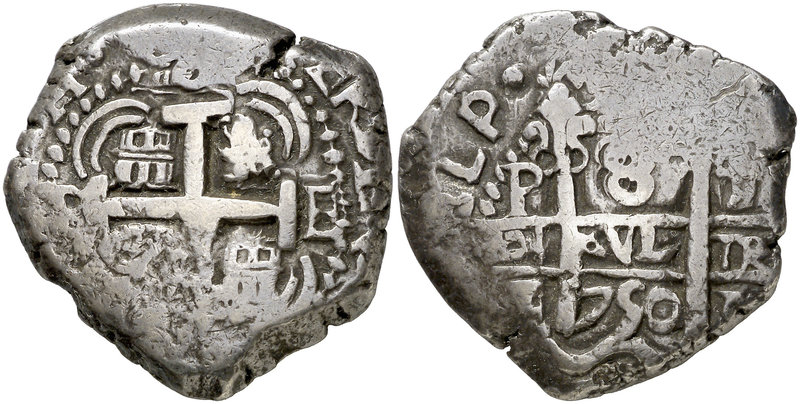 1750. Fernando VI. Potosí. E (Esteban Gutiérrez de Escalante) E/q. 8 reales. (Ca...
