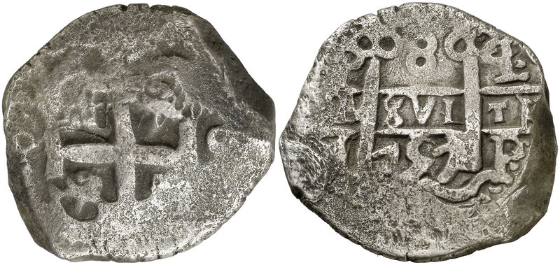 1757. Fernando VI. Potosí. q. 8 reales. (Cal. 374) (Paoletti 410). 25,73 g. BC+/...