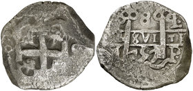 1757. Fernando VI. Potosí. q. 8 reales. (Cal. 374) (Paoletti 410). 25,73 g. BC+/MBC-.