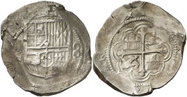 1611/0. Felipe III. México. F. 8 reales. (Cal. 102). 27,34 g. Rara. MBC-/BC+.